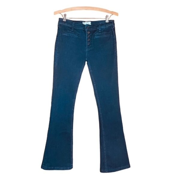 FREE PEOPLE Button Fly Flare Leg Jeans - Size 26 - Picture 1 of 7